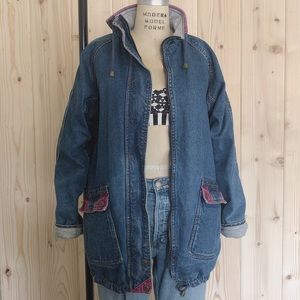 VINTAGE Reversible Denim Fleece Jacket